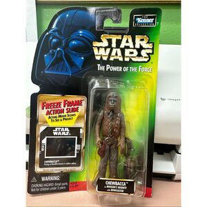 1998 Kenner Star Wars Chewbacca as Boushh’s bounty. POTF freeze frame MOC